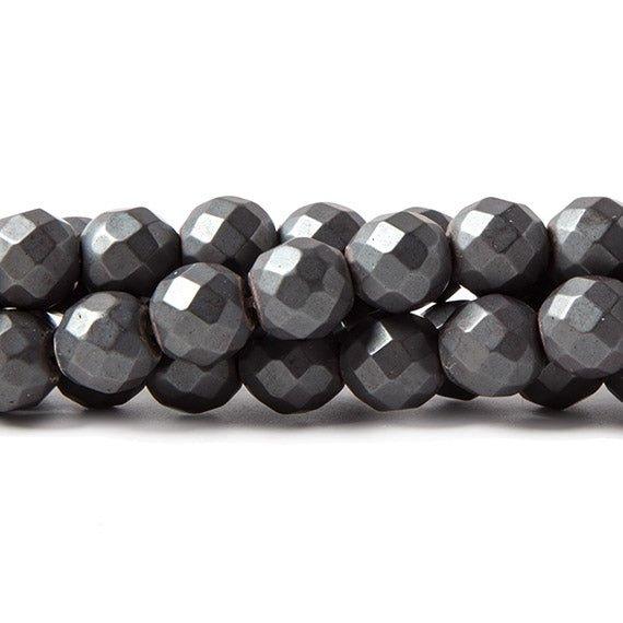 Synthetic Hematite Electroplated Matte Black 5-8mm Chip Beads - 8 inch  strand