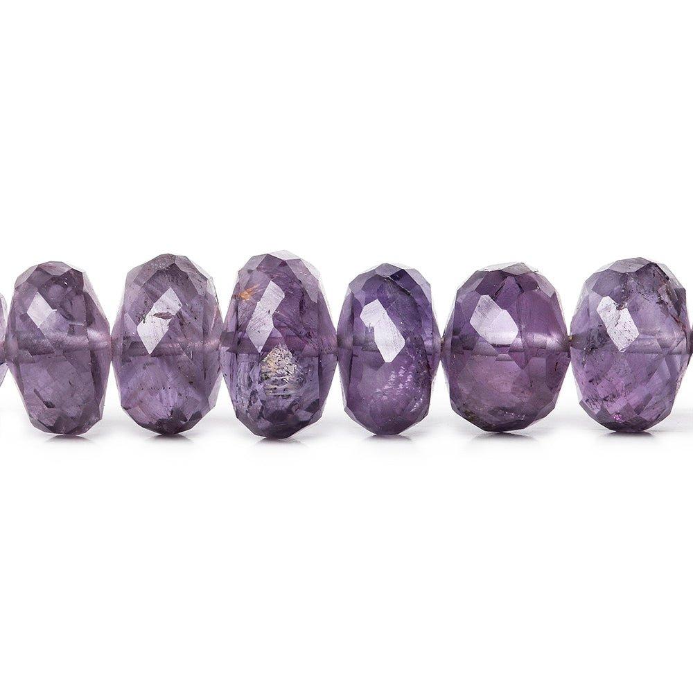 8mm Pink Amethyst faceted rondelles 6 inch 27 beads - The Bead Traders