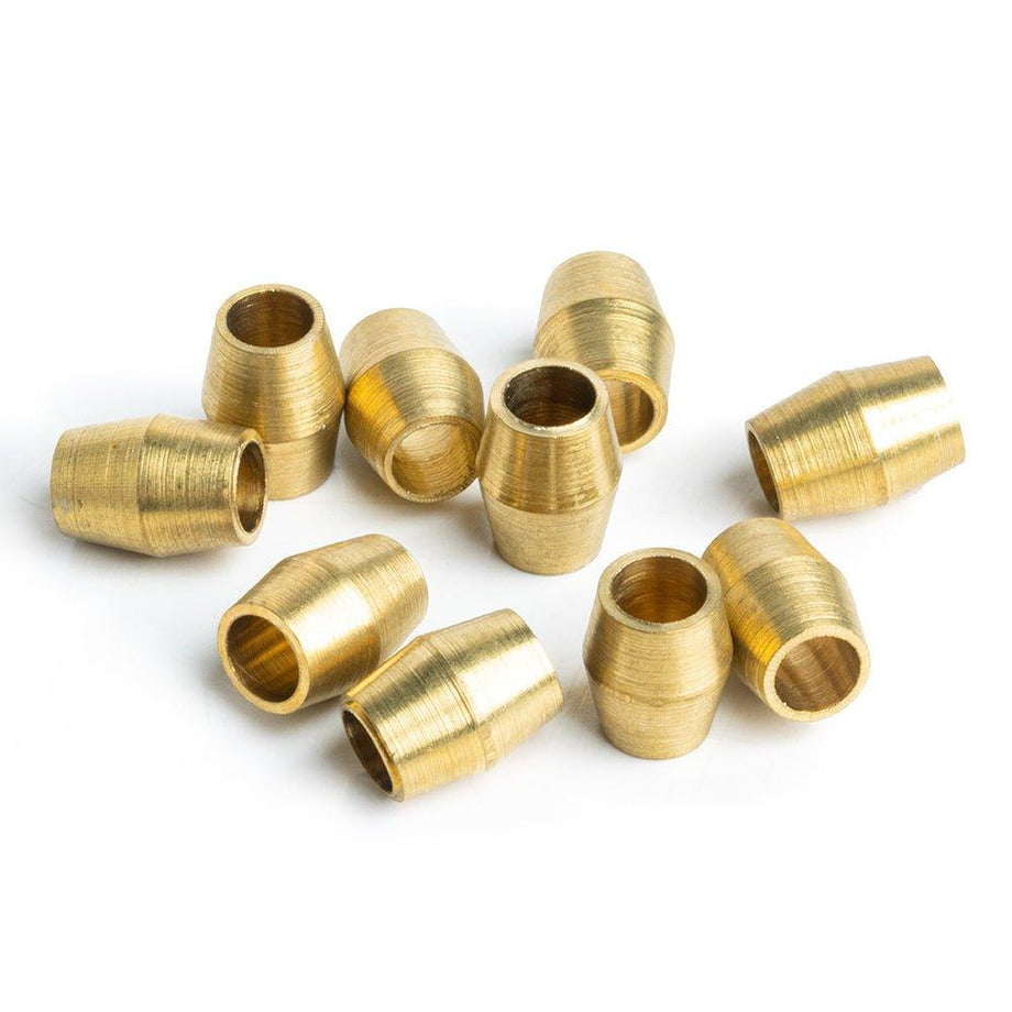 8x6mm Solid Brass Tubes - Lot of 10