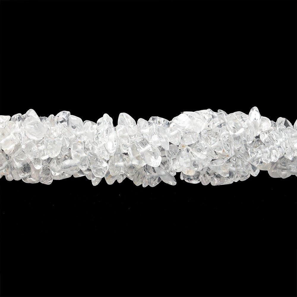 Clear Crystal Quartz Nugget Chip Necklace Magnetic Clasp 18