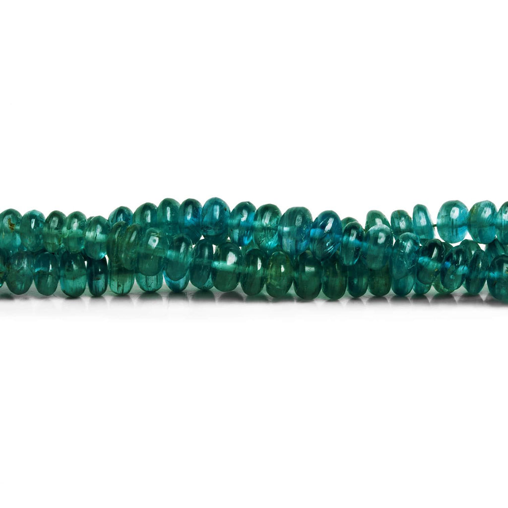 Kyanite Plain Rondelles 8 inch 85 beads - The Bead Traders