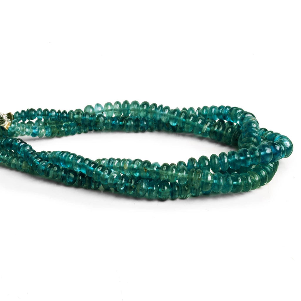 Kyanite Plain Rondelles 8 inch 85 beads - The Bead Traders