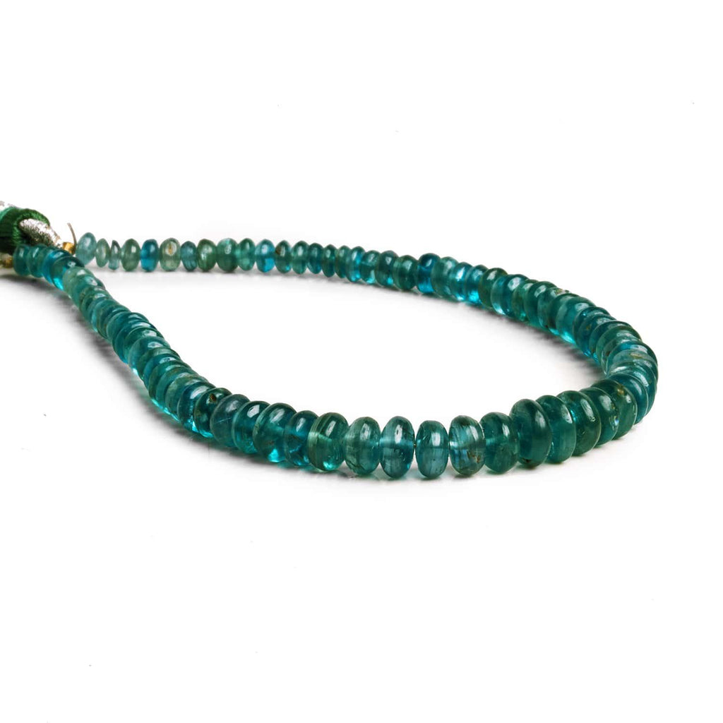 Kyanite Plain Rondelles 8 inch 85 beads - The Bead Traders