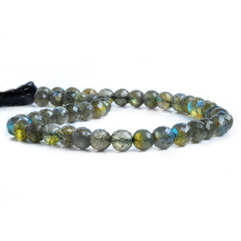 Labradorite Faceted Round Beads 14 inch 50 pieces - The Bead Traders