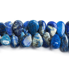 Lapis Lazuli Plain Pear Beads 8 inch 59 pieces