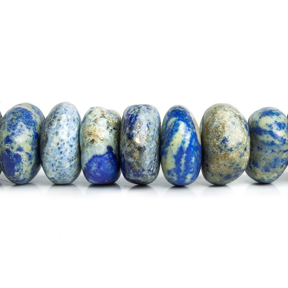 Lapis Lazuli Plain Rondelle Beads 16 inch 65 pieces - The Bead Traders