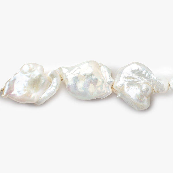 8x7mm-9x7mm Creamy White Baroque Freshwater Pearl 16 inch 44