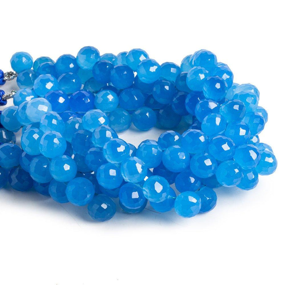 Santorini Blue Chalcedony Faceted Teardrop Beads 8 inch 50 pieces – The Bead  Traders